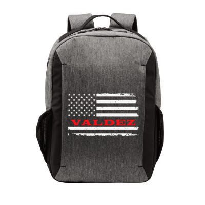 Alaska American Flag Valdez USA Patriotic Souvenir Vector Backpack