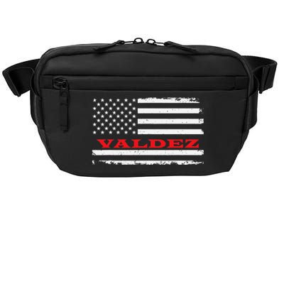 Alaska American Flag Valdez USA Patriotic Souvenir Crossbody Pack