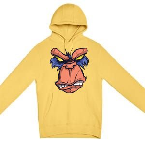 Angry Ape Face Premium Pullover Hoodie