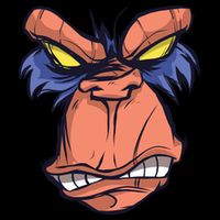 Angry Ape Face Apron