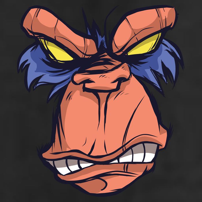Angry Ape Face Adult Drive Performance Visor