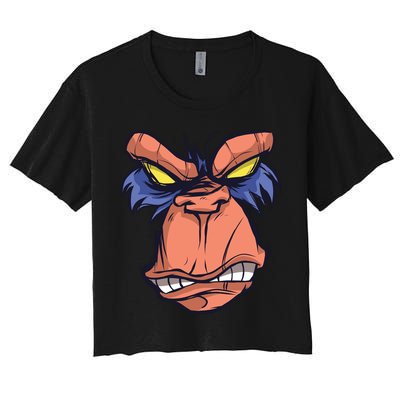 Angry Ape Face Crop Top