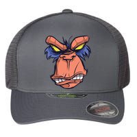 Angry Ape Face Flexfit Unipanel Trucker Cap