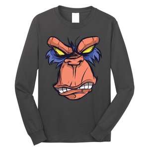 Angry Ape Face Long Sleeve Shirt