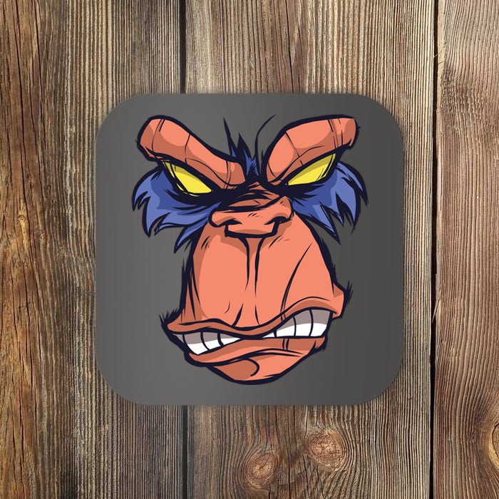 Angry Ape Face Coaster