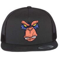 Angry Ape Face Flatbill Hat
