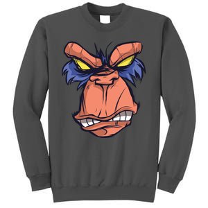 Angry Ape Face Tall Sweatshirt