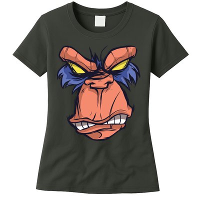 Angry Ape Face Womens T-Shirt