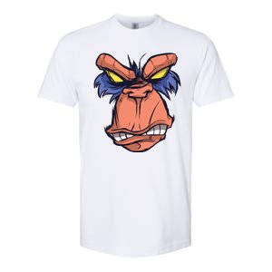 Angry Ape Face Softstyle CVC T-Shirt