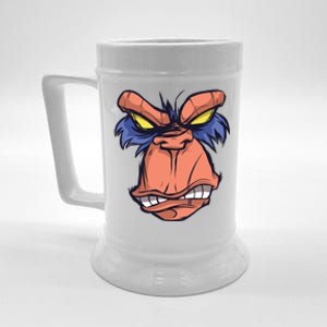 Angry Ape Face Beer Stein