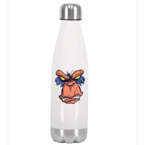 Angry Ape Face Stainless Steel Insulated Water Bottle