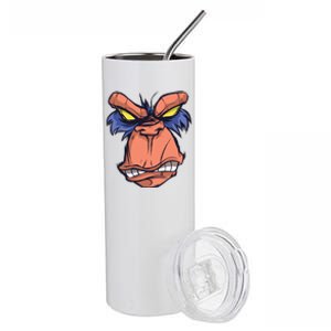 Angry Ape Face Stainless Steel Tumbler