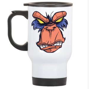 Angry Ape Face Stainless Steel Travel Mug