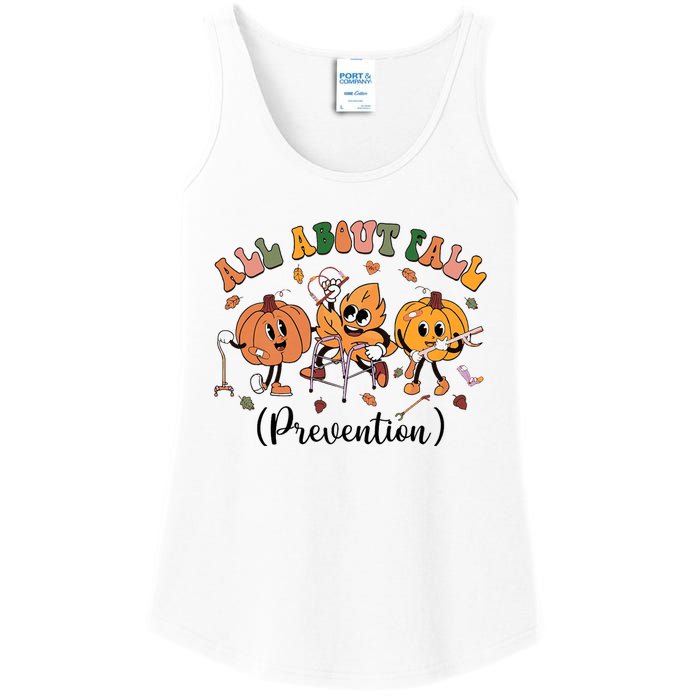 All About Fall Prevention Physical Therapy Funny Ot Ota Ladies Essential Tank