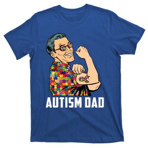 Autism Awareness Father Autistic Proud Autism Dad Funny Gift T-Shirt