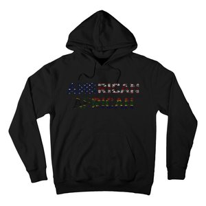 American African; Fusion Of American Spirit & African Roots Hoodie