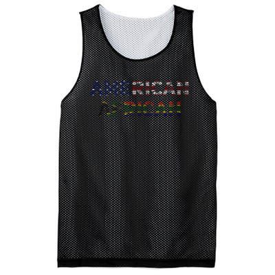 American African; Fusion Of American Spirit & African Roots Mesh Reversible Basketball Jersey Tank