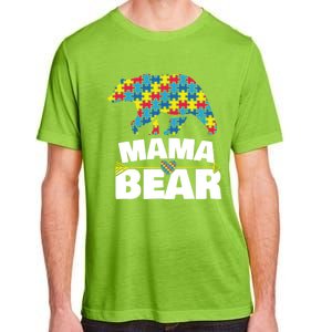 Autism Awareness Funny Gift Aspergers Mama Bear Mom Gift Adult ChromaSoft Performance T-Shirt