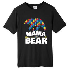 Autism Awareness Funny Gift Aspergers Mama Bear Mom Gift Tall Fusion ChromaSoft Performance T-Shirt