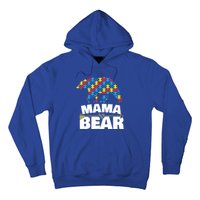 Autism Awareness Funny Gift Aspergers Mama Bear Mom Gift Hoodie