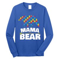 Autism Awareness Funny Gift Aspergers Mama Bear Mom Gift Long Sleeve Shirt