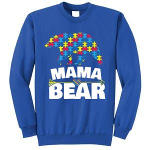 Autism Awareness Funny Gift Aspergers Mama Bear Mom Gift Sweatshirt