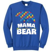 Autism Awareness Funny Gift Aspergers Mama Bear Mom Gift Sweatshirt