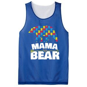 Autism Awareness Funny Gift Aspergers Mama Bear Mom Gift Mesh Reversible Basketball Jersey Tank