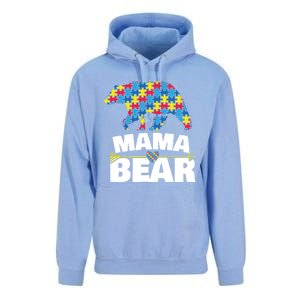 Autism Awareness Funny Gift Aspergers Mama Bear Mom Gift Unisex Surf Hoodie