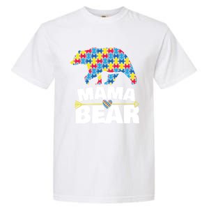 Autism Awareness Funny Gift Aspergers Mama Bear Mom Gift Garment-Dyed Heavyweight T-Shirt