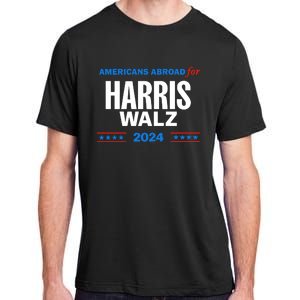 Americans Abroad For Harris Walz 2024 Adult ChromaSoft Performance T-Shirt