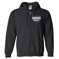 Americans Abroad For Harris Walz 2024 Full Zip Hoodie