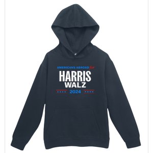 Americans Abroad For Harris Walz 2024 Urban Pullover Hoodie