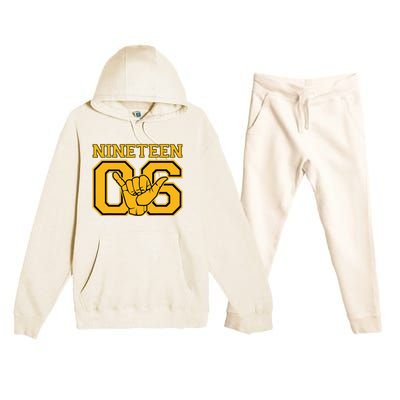 Alpha African Fraternity Hand Sign 1906 Brotherhood Premium Hooded Sweatsuit Set