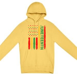 African American Freedom Day Afro Melanin Funny Gift Premium Pullover Hoodie