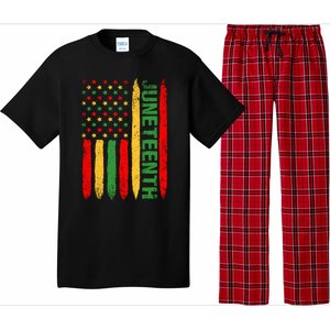 African American Freedom Day Afro Melanin Funny Gift Pajama Set