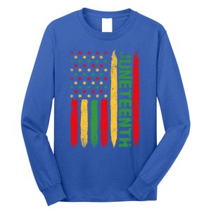 African American Freedom Day Afro Melanin Funny Gift Long Sleeve Shirt