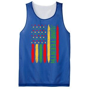 African American Freedom Day Afro Melanin Funny Gift Mesh Reversible Basketball Jersey Tank