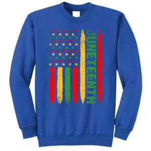 African American Freedom Day Afro Melanin Funny Gift Tall Sweatshirt