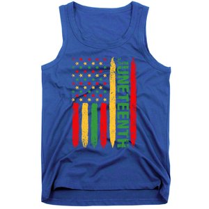 African American Freedom Day Afro Melanin Funny Gift Tank Top