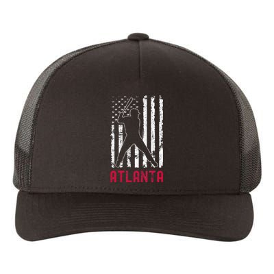 Atlanta American Flag Yupoong Adult 5-Panel Trucker Hat