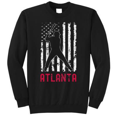 Atlanta American Flag Tall Sweatshirt