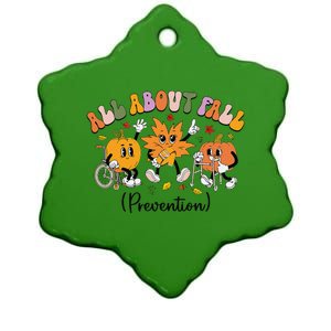 All About Fall Prevention Physical Therapy Funny Pumpkin Ceramic Star Ornament