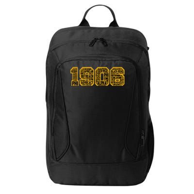 Alpha African Fraternity Hand Sign 1906 Words City Backpack