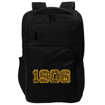 Alpha African Fraternity Hand Sign 1906 Words Impact Tech Backpack