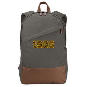 Alpha African Fraternity Hand Sign 1906 Words Cotton Canvas Backpack