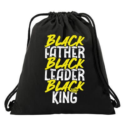 African American Family Dope Black Father Black Leader Lover Gift Drawstring Bag