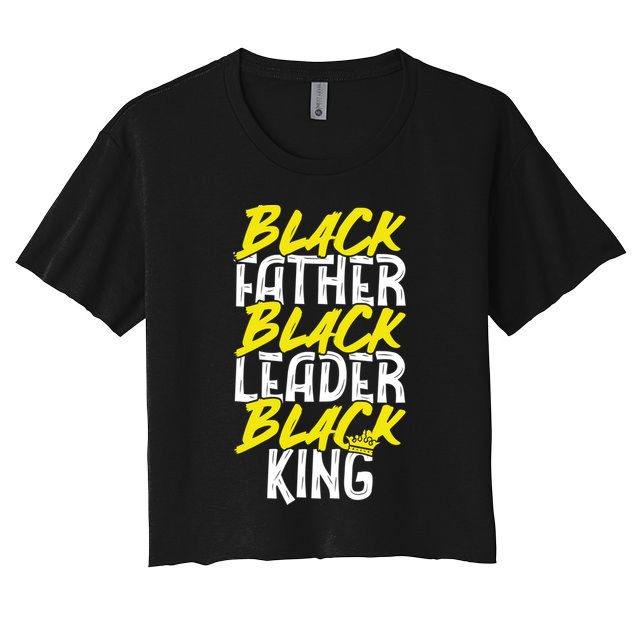 African American Family Dope Black Father Black Leader Lover Gift Crop Top