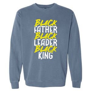 African American Family Dope Black Father Black Leader Lover Gift Garment-Dyed Sweatshirt