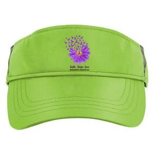 Alzheimer's Awareness Faith Hope Love Adult Drive Performance Visor